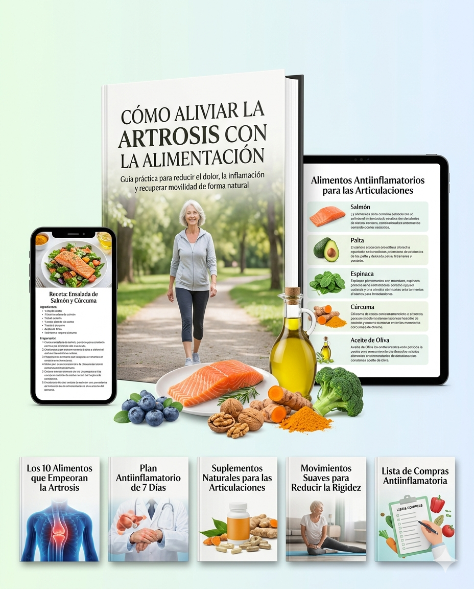 Cómo Aliviar la Artrosis con la Alimentación + 6 Bonos Exclusivos